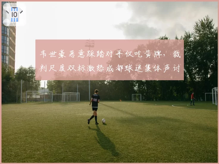 韦世豪恶意踩踏对手仅吃黄牌，裁判尺度双标激怒成都球迷集体声讨